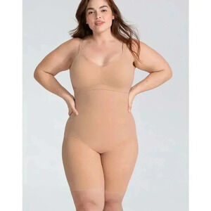 NWT HoneyLove SuperPower Short All Over Sculpt Womens Size XL Sand Shapewear